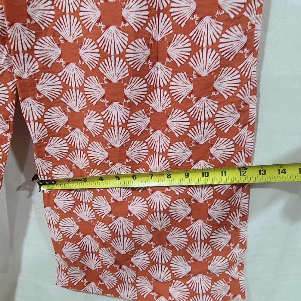 Maeve Anthropologie Seashell Printed Wide-Leg Pants Medium - Picture 12 of 15